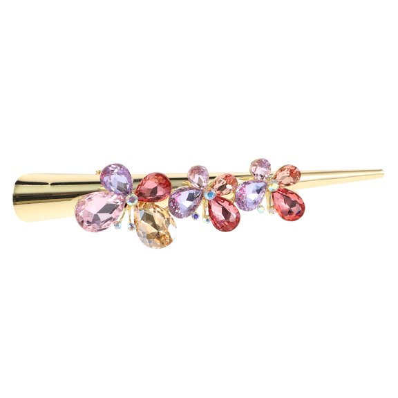 LOLIPPYY Sparkly Rhinestone Hairpin with Metal Alligator Clip for Wedding and Party