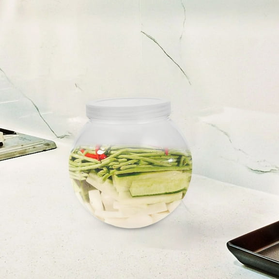 LOLIPPYY Clear Spherical Fish Bowl Aquarium for Indoor Garden Decor, 1 Pack, Small Round Tank for Home or Office