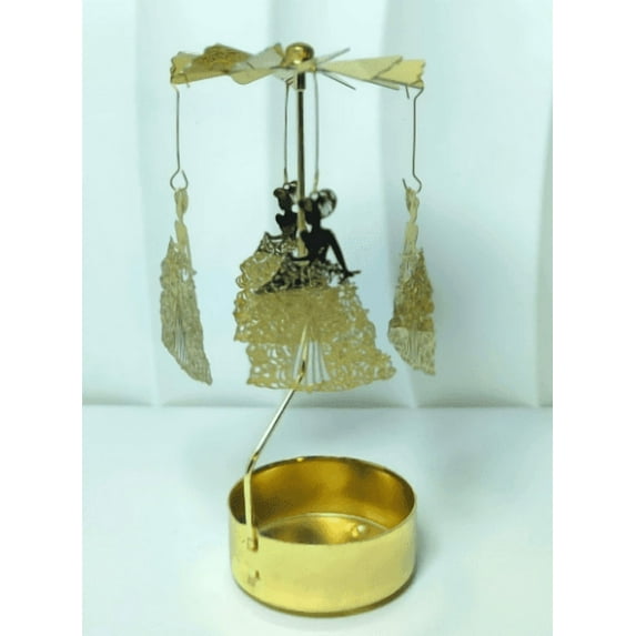 LOLIPPYY Spinning Candle Holder: Carousel Princess Rotating Candle Stand - Rotary Tealight Holder For Valentine’S Day Holiday Present