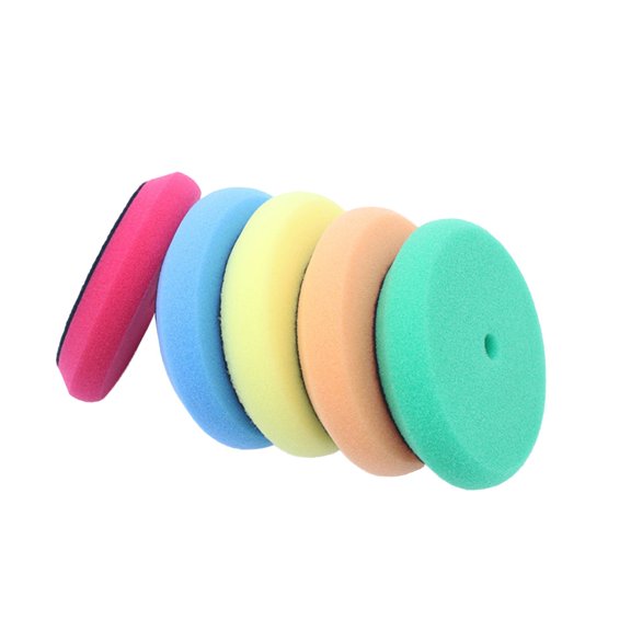 LOLIPPYY Sponge Buffer Assorted Color Kit for Car Polishing Waxing and Sealing Paints