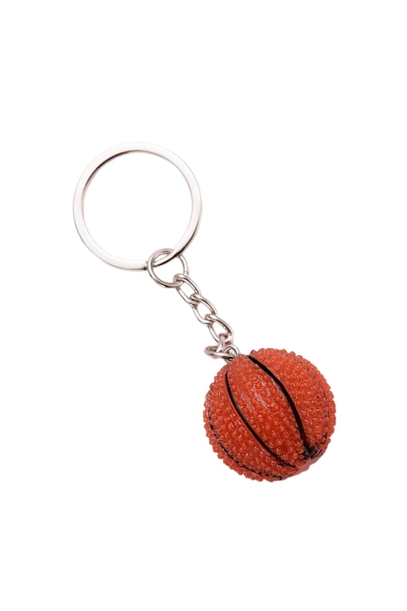 Basketball Sports Keychain Charm Lightweight Multi-Purpose Accessory for Backpack, Purse, or Gym Bag