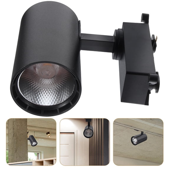LOLIPPYY Black LED Spotlight Track Light Fixture for Shopping Mall, 1 Piece