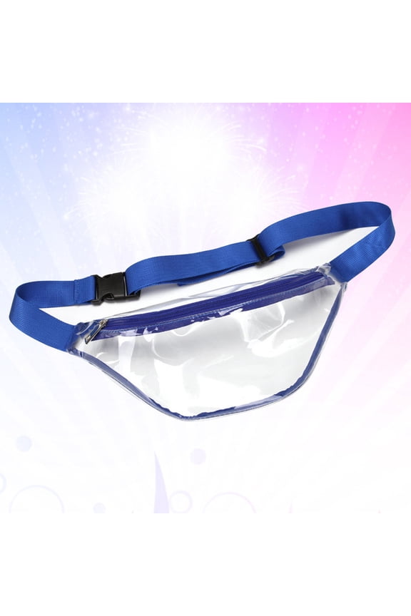 Square Shape Waterproof Waist Bag Fanny Pack PVC Transparent 1Pack