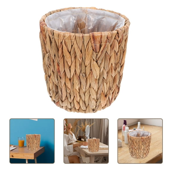 LOLIPPYY Square Woven Flower Basket for Plants Indoor with Storage 1Set