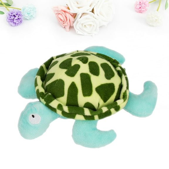 LOLIPPYY Squeaky Pet Toy Plush Turtle Doll Green Dog Stimulation 1Pcs