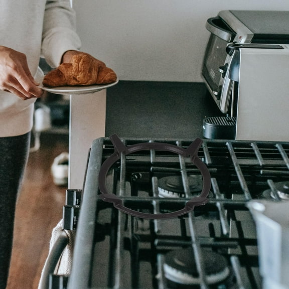 LOLIPPYY Stable Cooking Wok Ring For Electric Stove Cast Iron Gas Cooker Rack 1Set