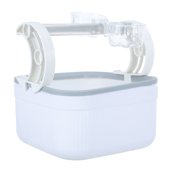 LOLIPPYY Stable Plastic Bird Perch Stand with Detachable Tray for Easy Cleaning and Feeding