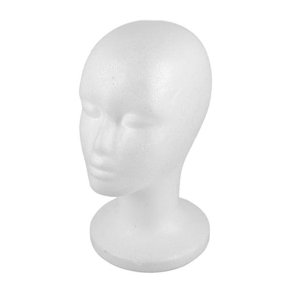 LOLIPPYY Stable White Foam Head for Hat Wig and Hairpiece Display with Easy DIY Assembly