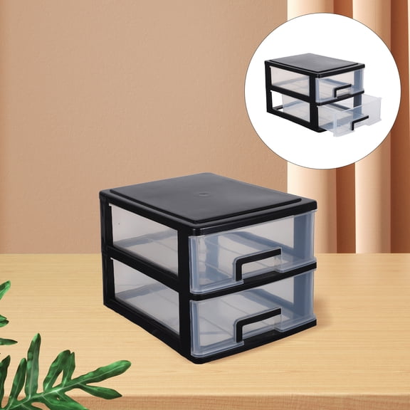 LOLIPPYY Stackable Plastic Storage Drawers with Transparent Design for Art Craft Supplies