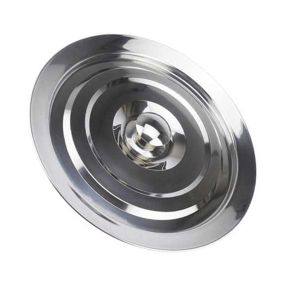 LOLIPPYY Stainless Steel Basin Lid Plated Silver Round Cover Practical Food Protection Lid