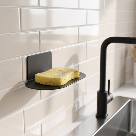 LOLIPPYY Stainless Steel Black Soap Basket for Bathroom Wall with Rust Proof and Scratch Resistant Finish