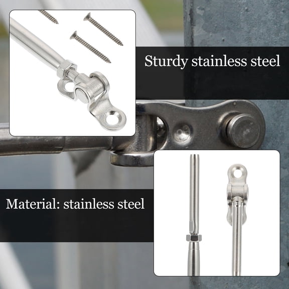 LOLIPPYY Stainless Steel Cable Railing Kit for Garden Fence 1 Set
