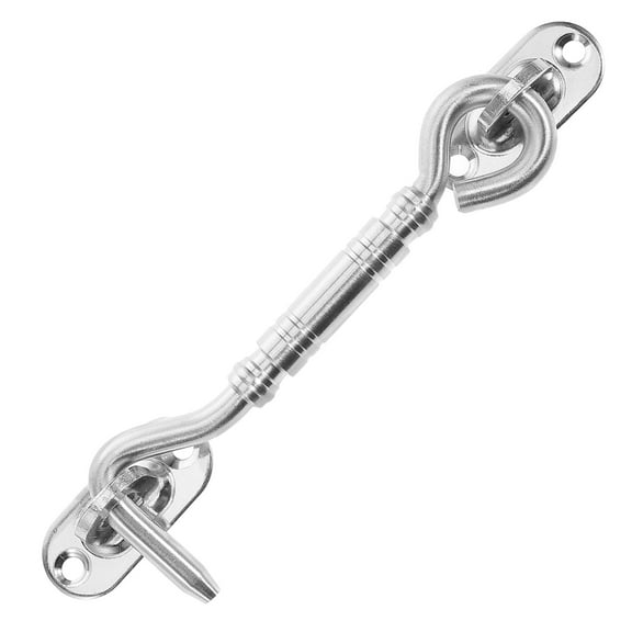 LOLIPPYY Stainless Steel Door Hook and Eye Latch for Security Privacy Durable Easy Install Silver