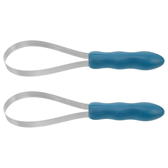 LOLIPPYY Stainless Steel Double-Sided Horse Tool with Handle, Serrated Shedding Blade, Dematting Brush, Hair Removal Scraper