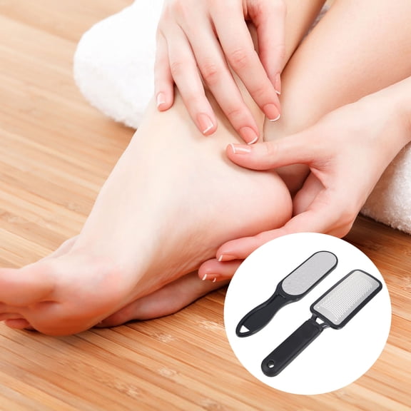 LOLIPPYY Stainless Steel Foot File Remover Pedicure Tool Lightweight Portable for Home Use Assorted Color 2pcs