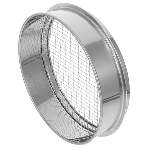 LOLIPPYY Stainless Steel Garden Soil Sifter for Compost Rocks Sand with Smooth Edges