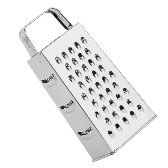 LOLIPPYY Stainless Steel Grater Kitchen Tool with Four Sides for Grating Cheese Vegetables and Fruits