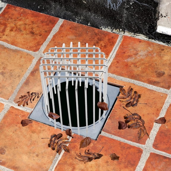 LOLIPPYY Stainless Steel Gutter Downspout Guard Leaf Strainer for Home Use Efficient Drainage System Protection 4 Inch