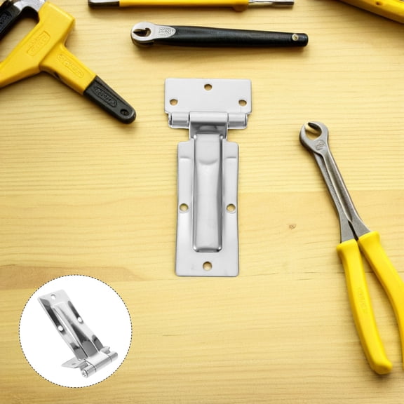 LOLIPPYY Stainless Steel Heavy Duty Truck Door Hinge for Exterior Cargo Trailer and Rv Doors Grey