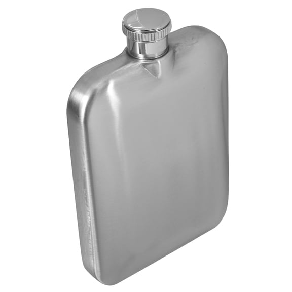 LOLIPPYY Stainless Steel Hip Flask Small Portable Bottle with Matte Plated Silver Finish for Home Use