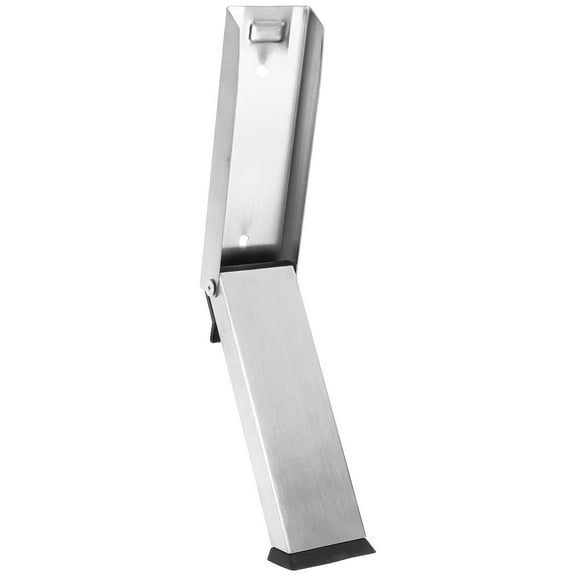 LOLIPPYY Stainless Steel Kick Down Door Stopper for Home Use Silver Foldable Design and Versatile