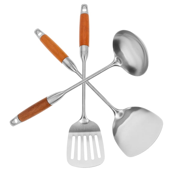 LOLIPPYY Stainless Steel Kitchen Utensil Set with Drainage Slotted Spoon for Home Cooks 1 Set
