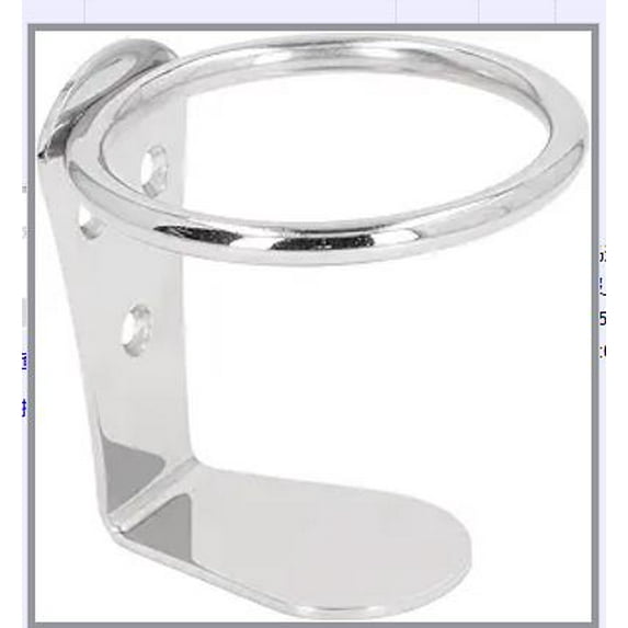 LOLIPPYY Stainless Steel Marine Cup Holder with 79mm/3-1/16" ID , Wall Mount Drink Holder for Boats, RVs, Trailers, Yacht - , Fits Bottles & Glasses