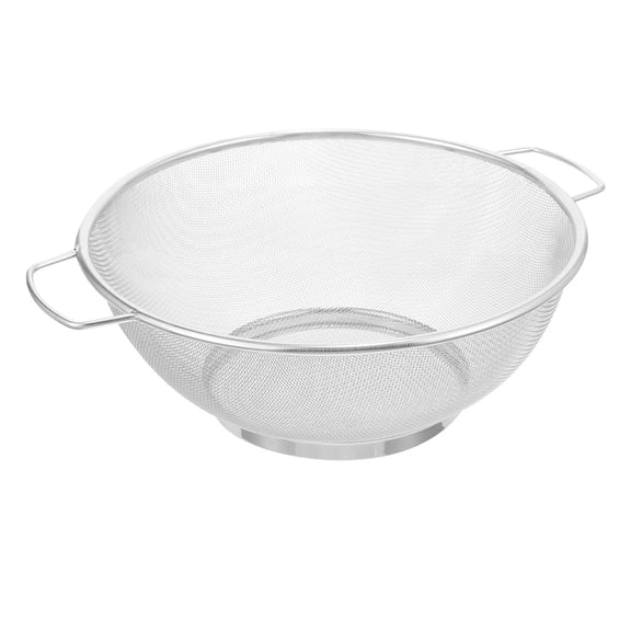 LOLIPPYY Stainless Steel Mesh Basket For Deep Frying Oil Draining With Dual Handles For Professional Chefs 1Set