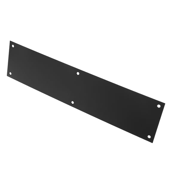LOLIPPYY Stainless Steel Metal Door Kick Plate for Home Use with Easy Installation Black