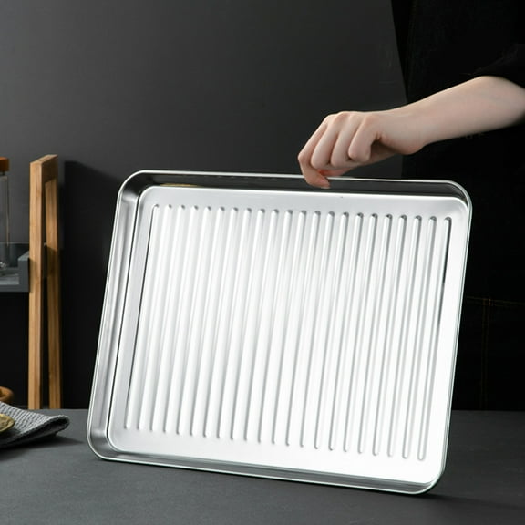 LOLIPPYY 2-Piece Stainless Steel Nonstick Baking Sheet Pan Set for Home Use, and Finish