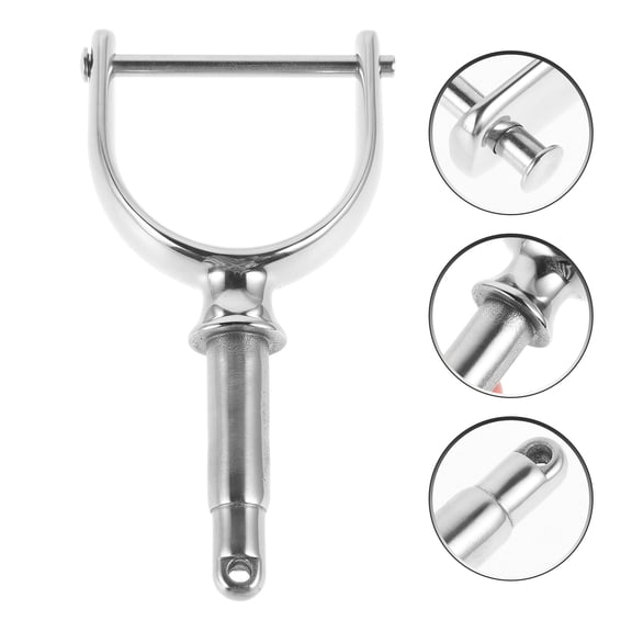 LOLIPPYY Marine Oar Locks Stainless Steel for Boat Replacement Plated Silver