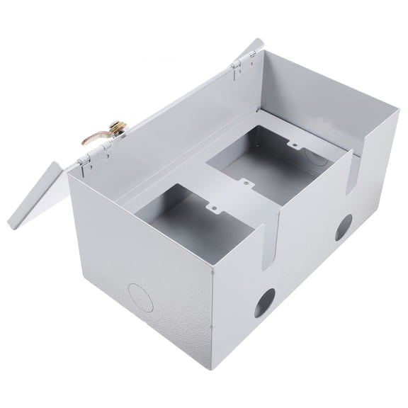LOLIPPYY Stainless Steel Outdoor Electrical Enclosure Protective Box with Lock for Kitchen Use White 1 Set