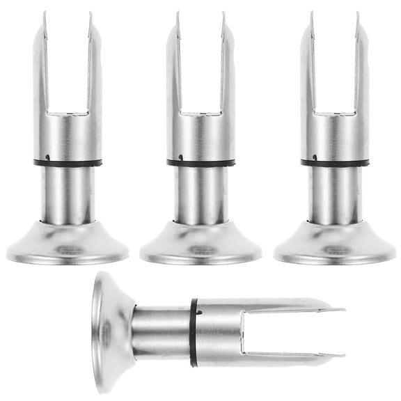 LOLIPPYY 4-Pack Stainless Steel Partition Support Brackets, Bathroom Accessories to Secure Fixtures and Prevent Dropping