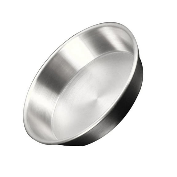 LOLIPPYY Stainless Steel Pizza Trays Round Storage Plate Silver 1Set