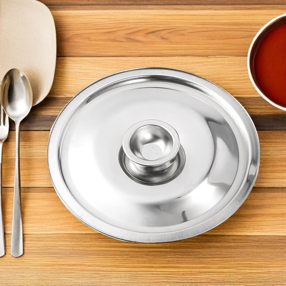 LOLIPPYY Universal Stainless Steel Pot Lid with Anti-Scald Design for Hotels, 1 Pack