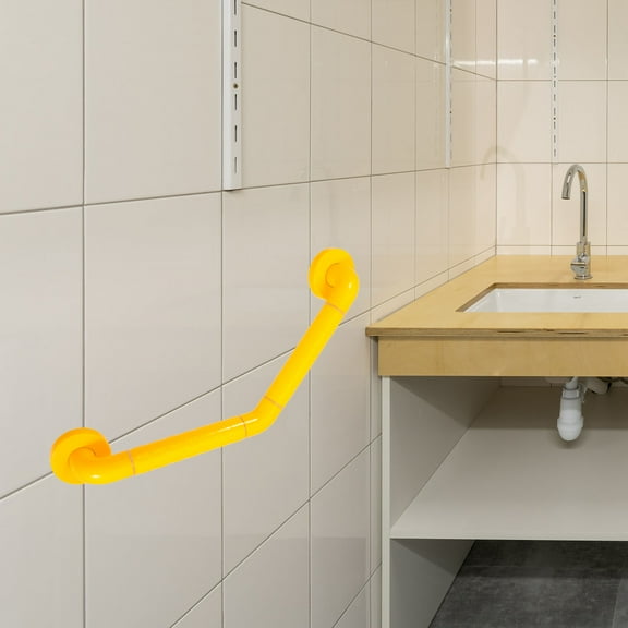 LOLIPPYY Stainless Steel Safety Handrail Yellow Non Skid Grab Bar for Bathroom Shower and Toilet