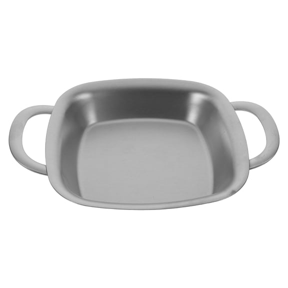 LOLIPPYY Stainless Steel Serving Tray with Handles Rectangular Metal Platter for Home Buffet Parties