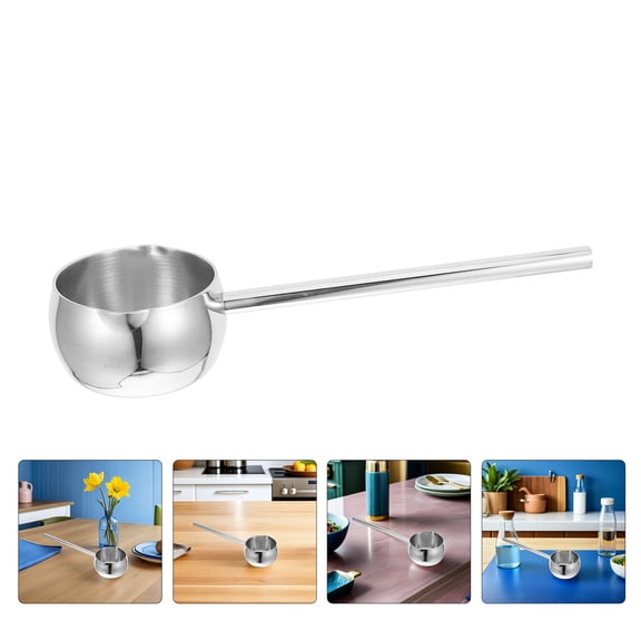 LOLIPPYY Stainless Steel Small Saucepan with Pour Spout for Cooking and Butter Melting