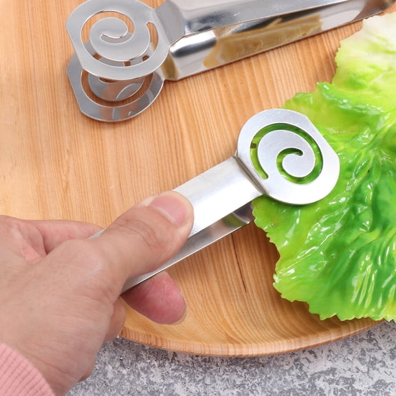 LOLIPPYY Stainless Steel Tea Bag Squeezer with Long Handle for Bag Extraction and Food Use, Silver, 2 Pieces