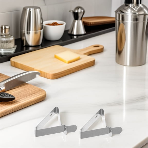 LOLIPPYY Stainless Steel Temperature Probe Holder for Pots and Grills with High Temperature Resistance, Silver, 8pcs