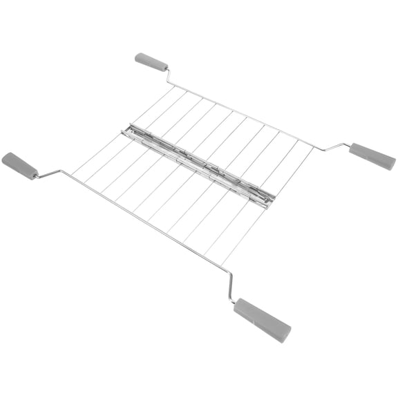 LOLIPPYY Stainless Steel Toaster Warming Rack Multifunctional Toast Rack for Home Use Grey 14.5 x 9.5 Inches