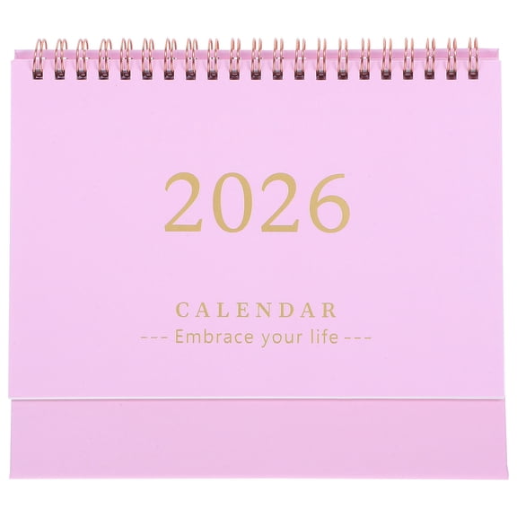 LOLIPPYY 2026 Standing Desk Calendar, Minimalist Desktop Planner for Daily Scheduling, 1 Set