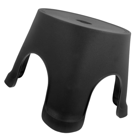 LOLIPPYY Step Stool Kids Bathroom Non-slip Black Compact Foot Stool 1Set