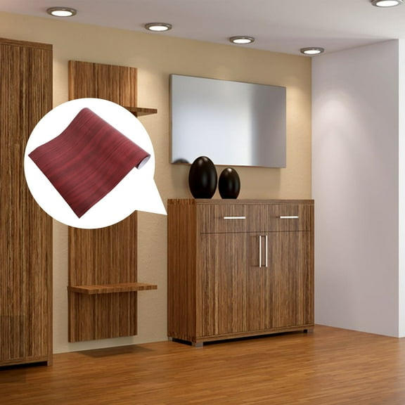 LOLIPPYY Sticky Wallpaper in Brown PVC for Homeowners Modern Decor 1 Roll