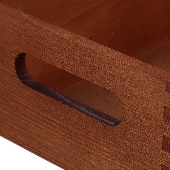 LOLIPPYY Wooden Storage Bin Crate for Pantry and Household Organization, Simple Design, 1 Pack