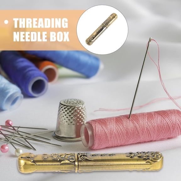 LOLIPPYY Metal Needle Storage Box with Wear-Resistant Texture, Stylish Design for Daily Use and Needle Organization