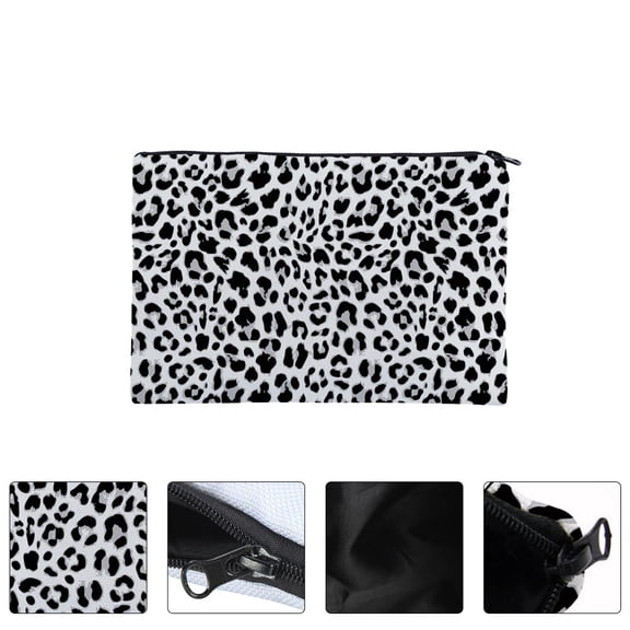 LOLIPPYY Storage Pouch Leopard Print Small Makeup Bag 1Set for Women Travel