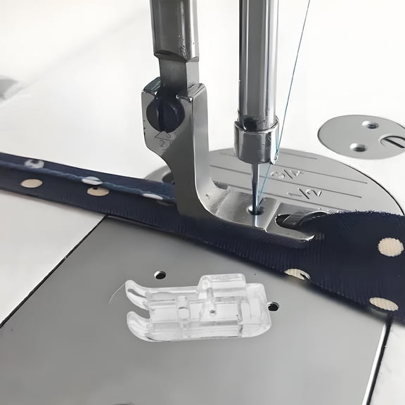LOLIPPYY Straight Stitch Sewing Machine Presser Foot Transparent Design Suitable for Low Shank Machines