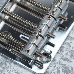 LOLIPPYY Strain Plate Bridge GA1022 Metal Guitar Bridge for Excellent Tone Replacement 1 Set