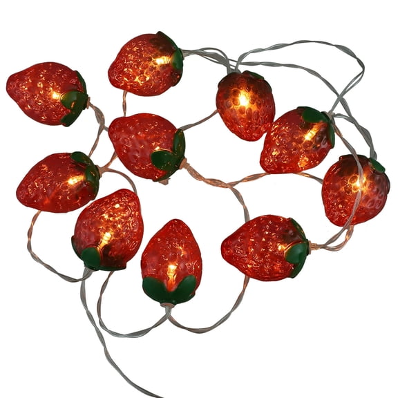 LOLIPPYY Strawberry Shaped String Lights 1Pack in Red for Wedding and Event Decor
